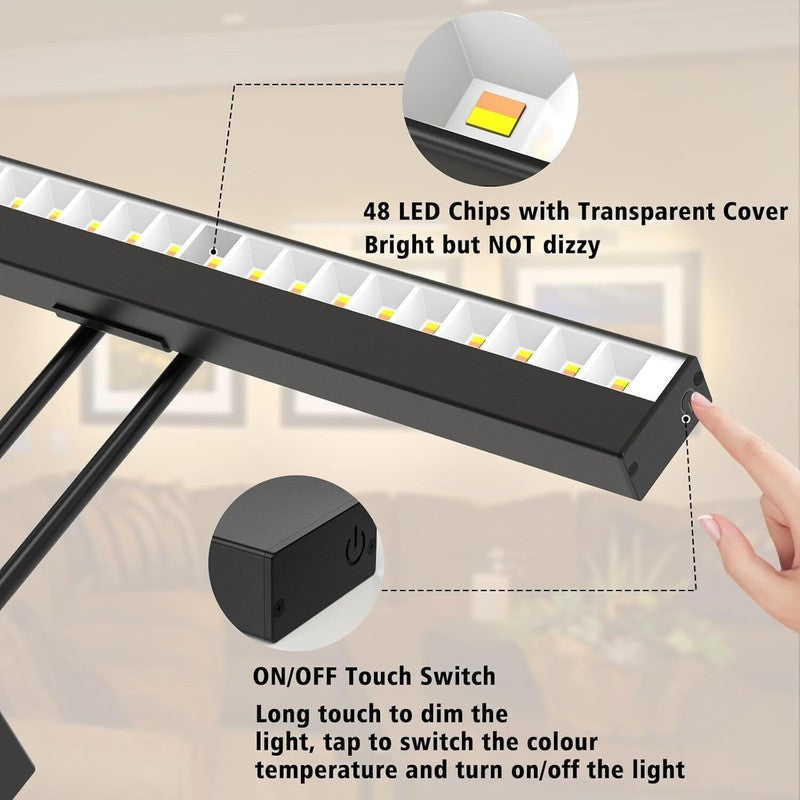 Rechargeable Wireless Picture Light w/ Remote 4000mAh Dimmable Art Lamp