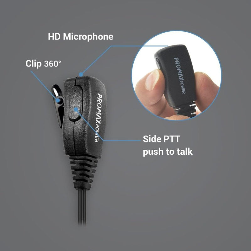G-Shape Walkie Talkie Earpiece with Mic PTT for Motorola CP040 DP1400 GP88 GP300