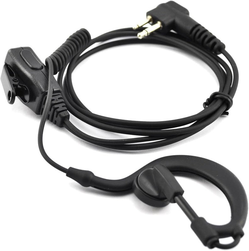 G-Shape Walkie Talkie Earpiece with Mic PTT for Motorola CP040 DP1400 GP88 GP300