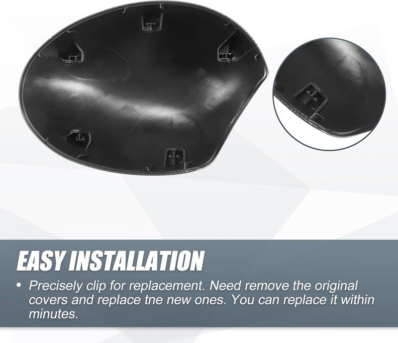 Carbon Fiber Mirror Cover Cap L/R fits Mini Cooper R55 R56 R57 R58 Manual Fold