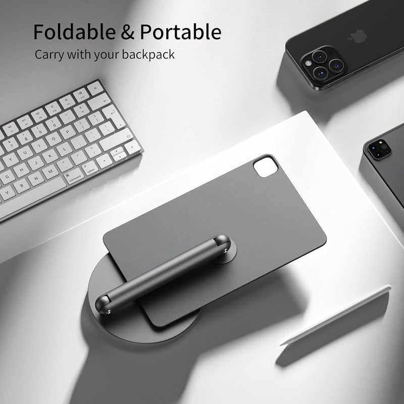 360 Rotating Magnetic Stand fits iPad Pro 11'' M4 2024 Foldable Desk Holder