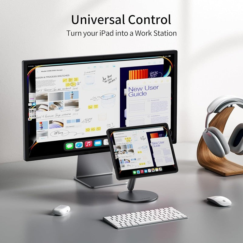360 Rotating Magnetic Stand fits iPad Pro 11'' M4 2024 Foldable Desk Holder