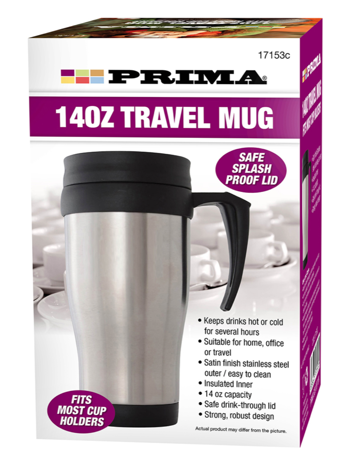 Travel Mug Insulated 0.4l Thermal Flask Cup Hot Cold Drink Coffee Tea Portable