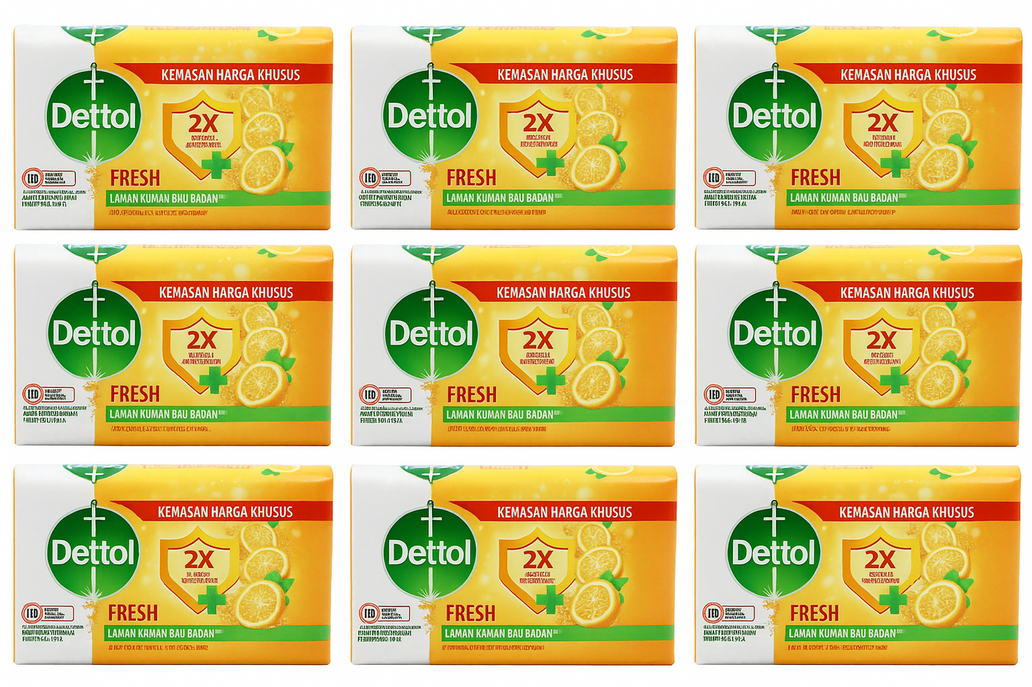 Dettol Soap Bars Citrus Fresh Antibacterial Odour Protection Body Wash Cleansing