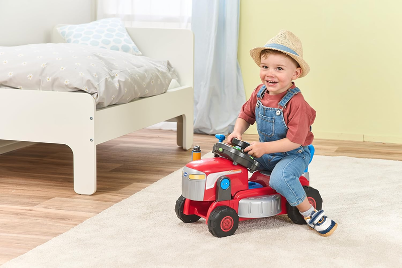 Ride On Tractor Push Mower Interactive Toddler Toy Driver Panel VTech Grow Kids VTech