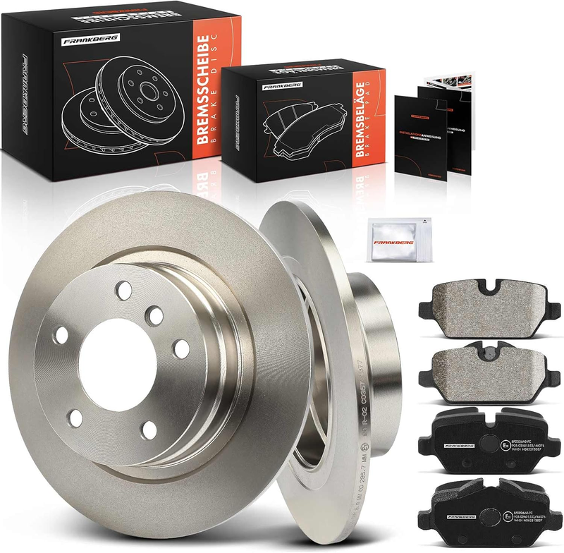 Rear Brake Discs Pads Kit fit BMW E90 E92 E81 E87 1 3 34216769271 34214031725 Unbranded