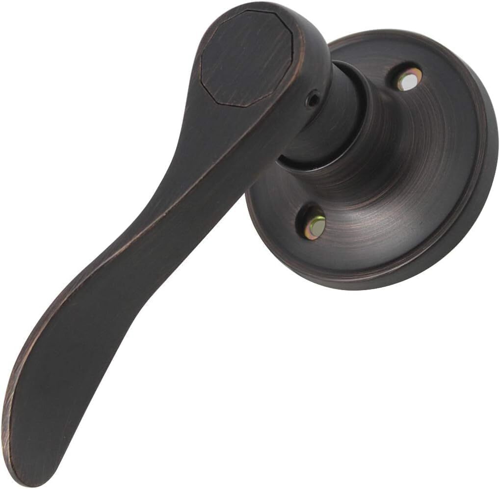 Dummy Door Handle Left Hand Oil Rubbed Bronze Lever Non Rotating Single Interior