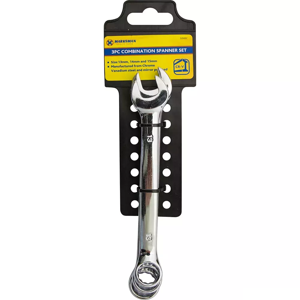3Pcs Double End Spanner Set 13mm 14mm 15mm Metric Open End Wrench DIY Hand Tools
