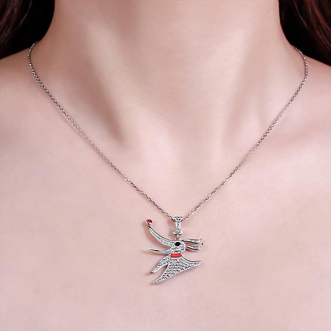 1 Carat Necklace Women 925 Sterling Silver White Diamond Pendant Jewelry Gift