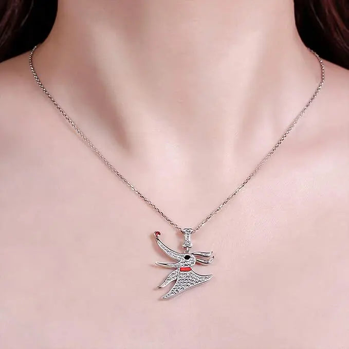 1 Carat Necklace Women 925 Sterling Silver White Diamond Pendant Jewelry Gift