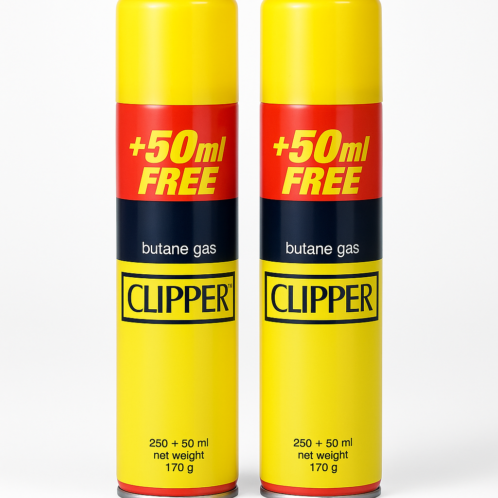 Butane Gas Refill Clipper Universal Lighter Fuel 300ml Pack for All Gas Lighters