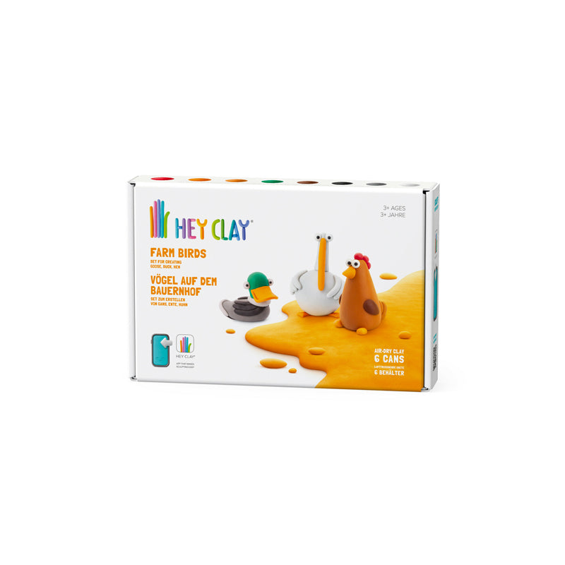 Hey Clay Farm Birds Medium Set Baby Products Wholesaler