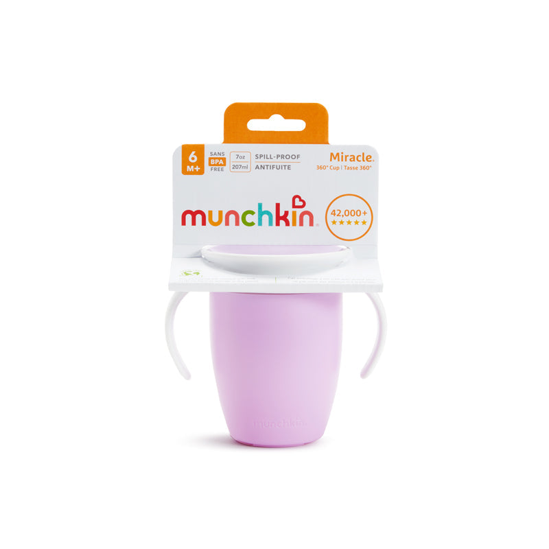 Munchkin Miracle Trainer Cup 7Oz - Purple Baby Products Wholesaler