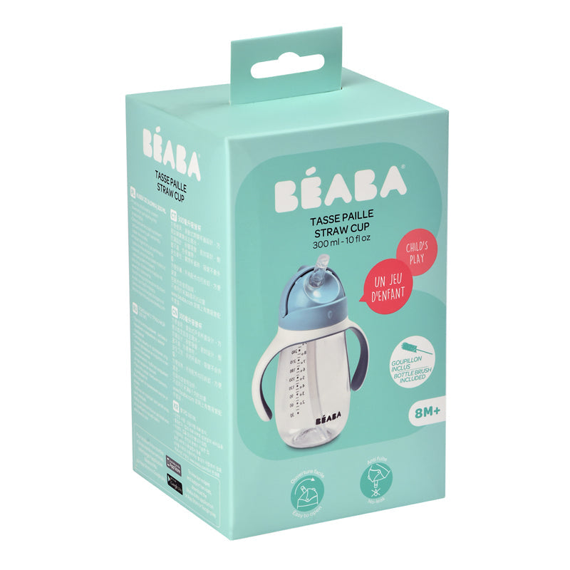 Béaba Tritan Straw Cup Blue 300ml Baby Products Wholesaler