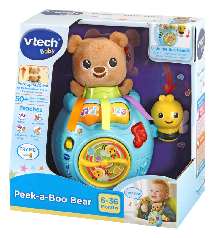 VTech Peekaboo Bear Baby Interactive Musical Toy Sensory Songs Plush Gift KidsGo Baby Products Wholesaler