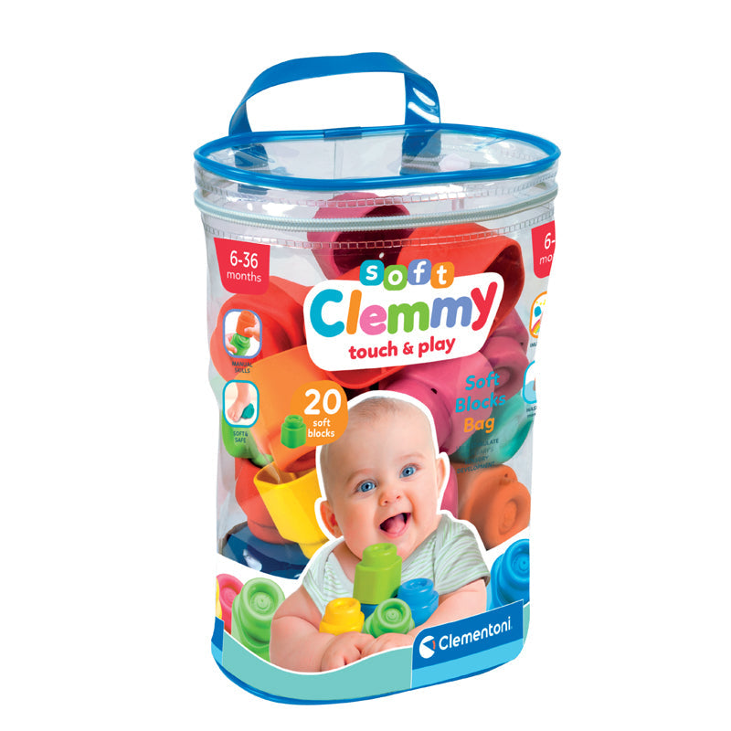 Clementoni Soft Clemmy Bag 20pc Baby Products Wholesaler
