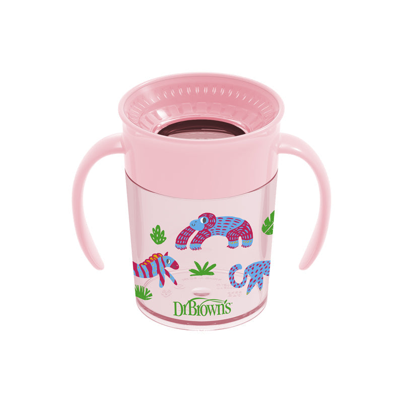 Dr Brown's Milestones™ Cheers 360 Training Cup Pink 200ml Baby Products Wholesaler