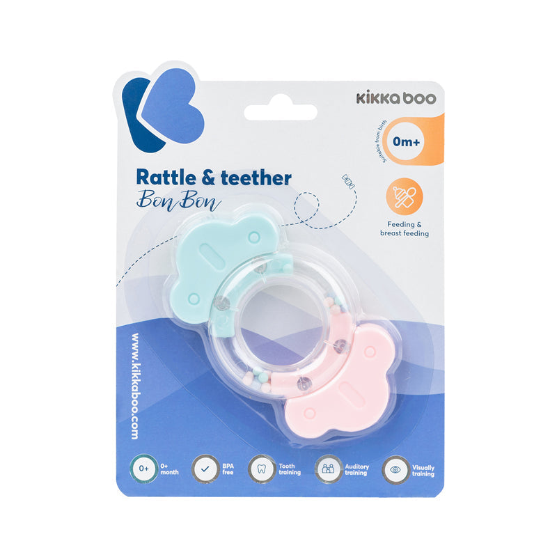 Kikka Boo Rattle & Teether Bonbon Pink Baby Products Wholesaler