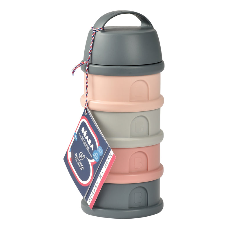 Béaba Snack Storage Stacked Formula Milk Container Pink Baby Products Wholesaler