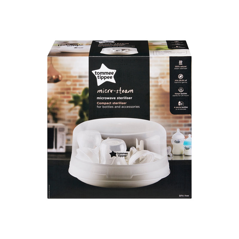 Tommee Tippee Micro-Steam Microwave Steriliser White Baby Products Wholesaler