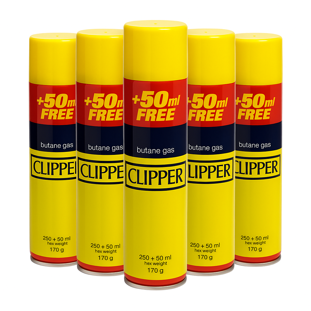 Butane Gas Refill Clipper Universal Lighter Fuel 300ml Pack for All Gas Lighters