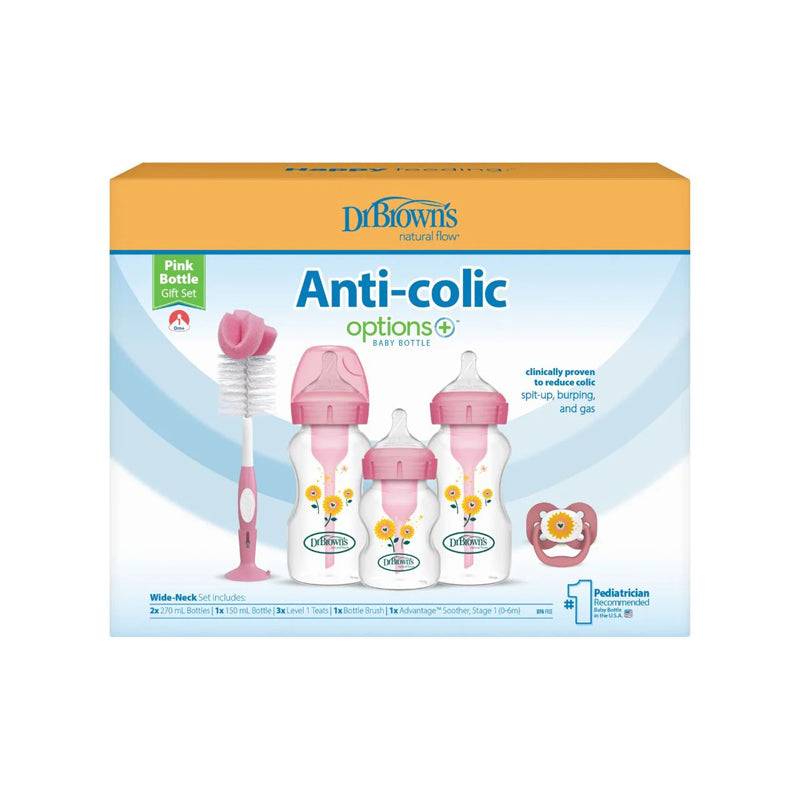 Dr Brown's Options+ Gift Set Pink Baby Products Wholesaler