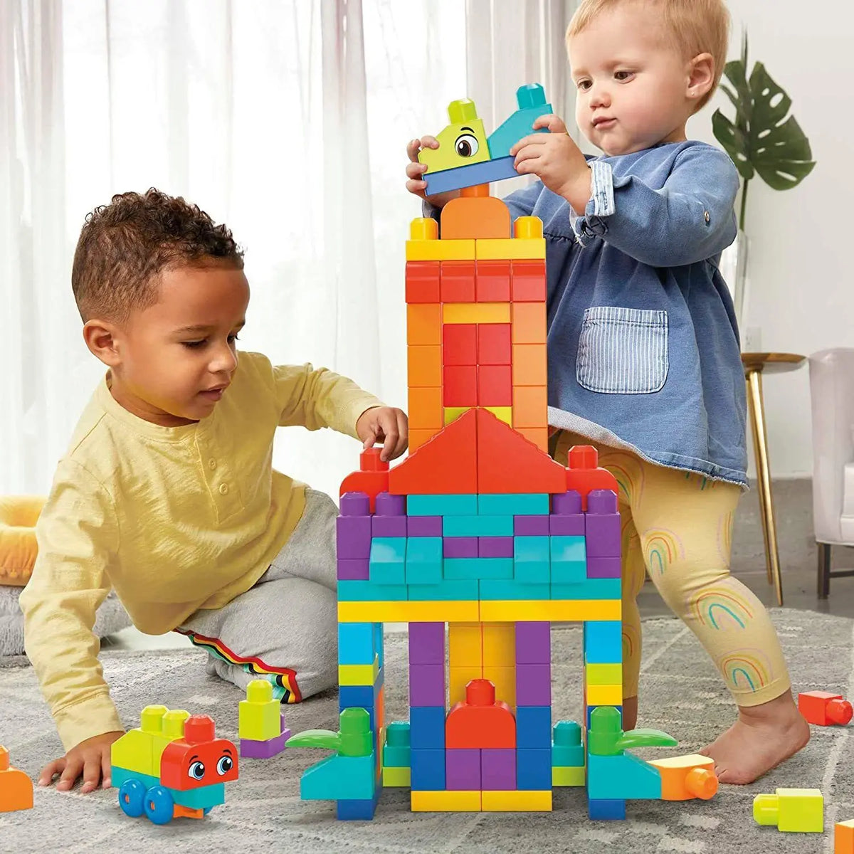 MEGA BLOKS Bigger Construction Building Bag Set 150 Blocks Toy Gift Deal For Any Occasion