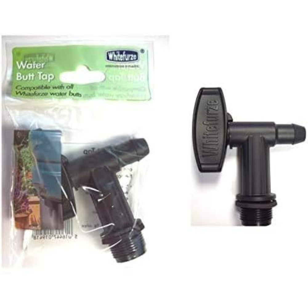 Universal Black Plastic Water Butt Tap Garden Rain Barrel Spigot Replacement Tank