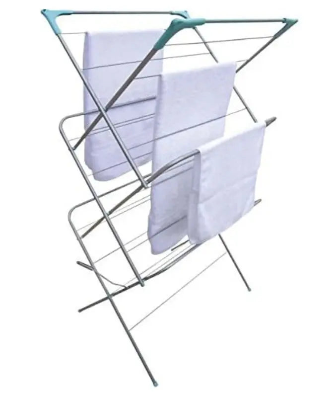 Prima Clothes Drying Airer Foldable Concertina Deluxe 3 Tier 138Hx45Wx64L cm Prima