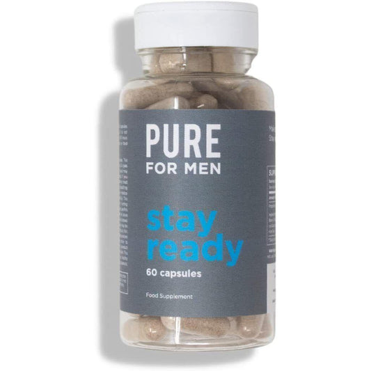 Pure for Men Stay Ready Vegan Fibre Supplement Promotes Regularity 60 Capsules