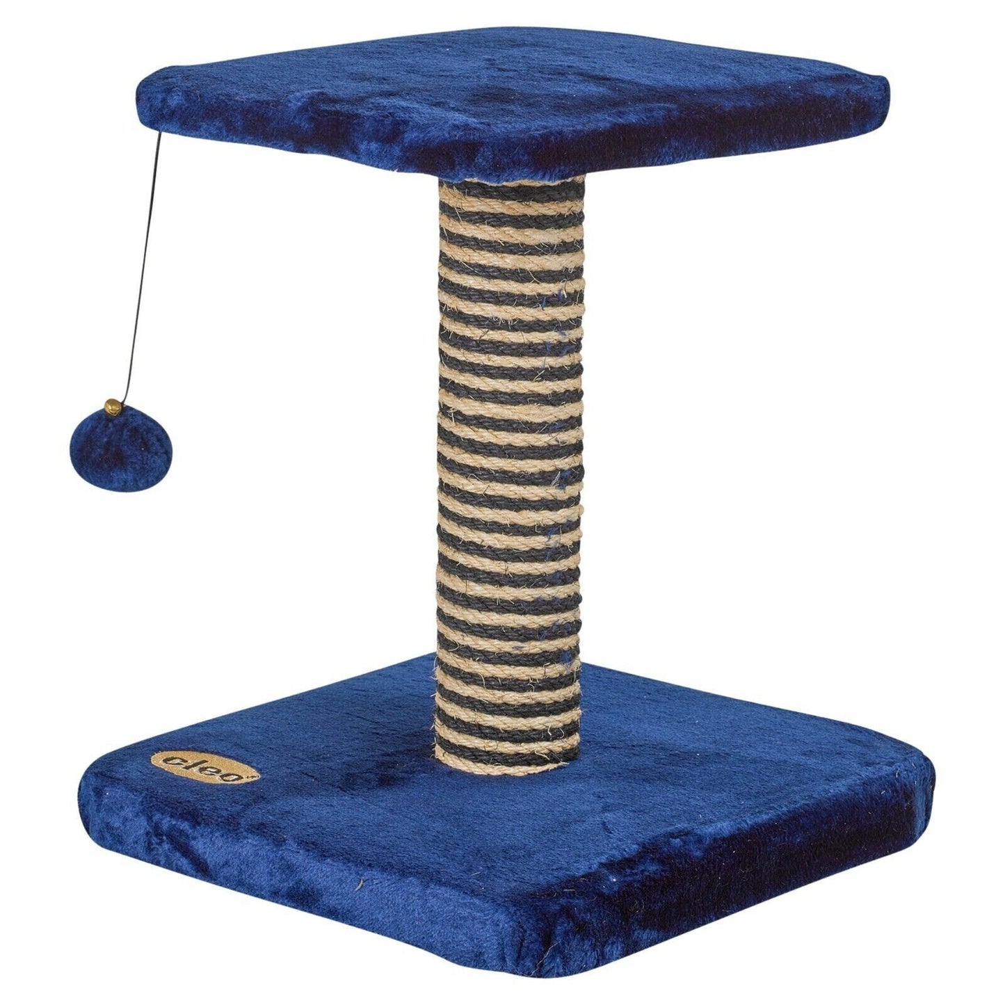 2 Tier Cat Scratchers Blue Deluxe Sisal Nip Post Kitten Activity Pet Playing Toy