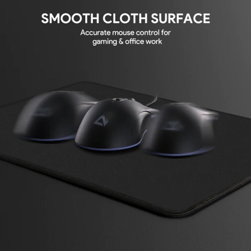 Mouse Mat Pad Fabric Foam PC Desk Computer Laptop Office Non Slip