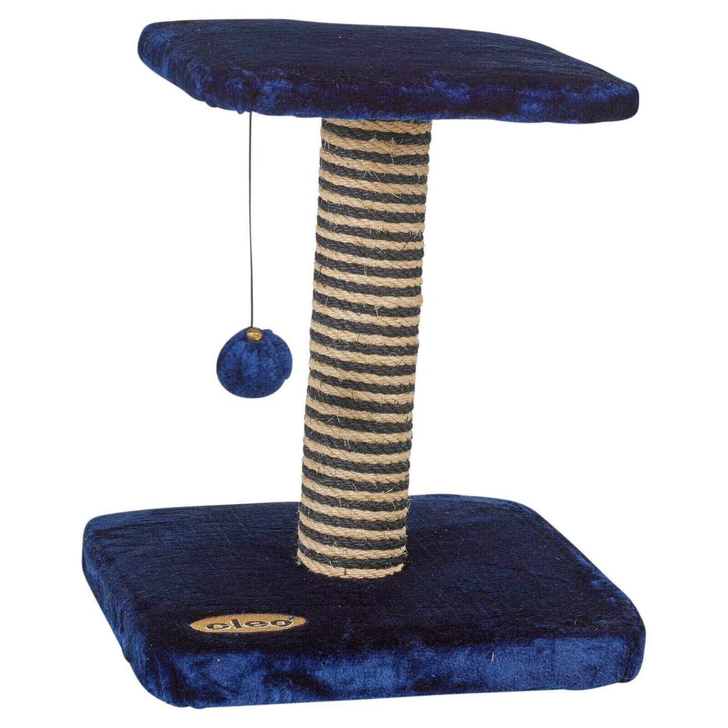 2 Tier Cat Scratchers Blue Deluxe Sisal Nip Post Kitten Activity Pet Playing Toy