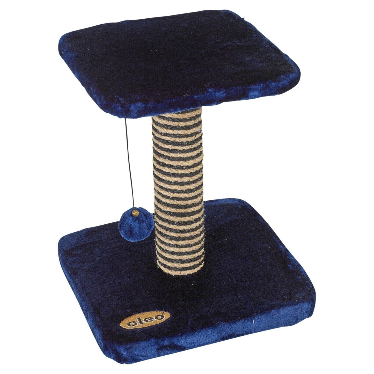 2 Tier Cat Scratchers Blue Deluxe Sisal Nip Post Kitten Activity Pet Playing Toy