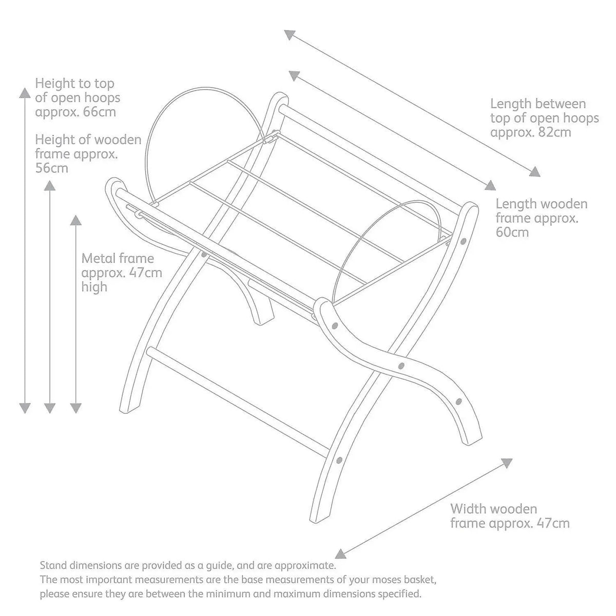 Moses Basket Stand Baby Crib Strong Wooden Stands Deal For Any Occasion