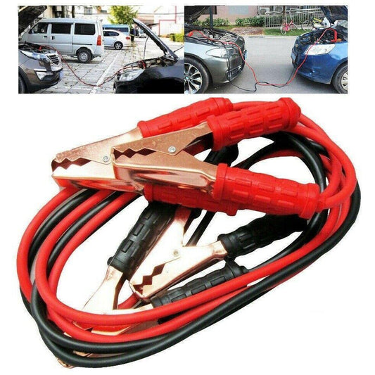 2m Car Battery Jump Leads Heavy Duty 100amp Van Booster Cables Starter Clamps
