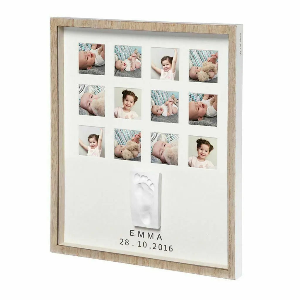 Baby Art My Very First Year Print Wooden Frame Newborn Gift Deal For Any Occasion