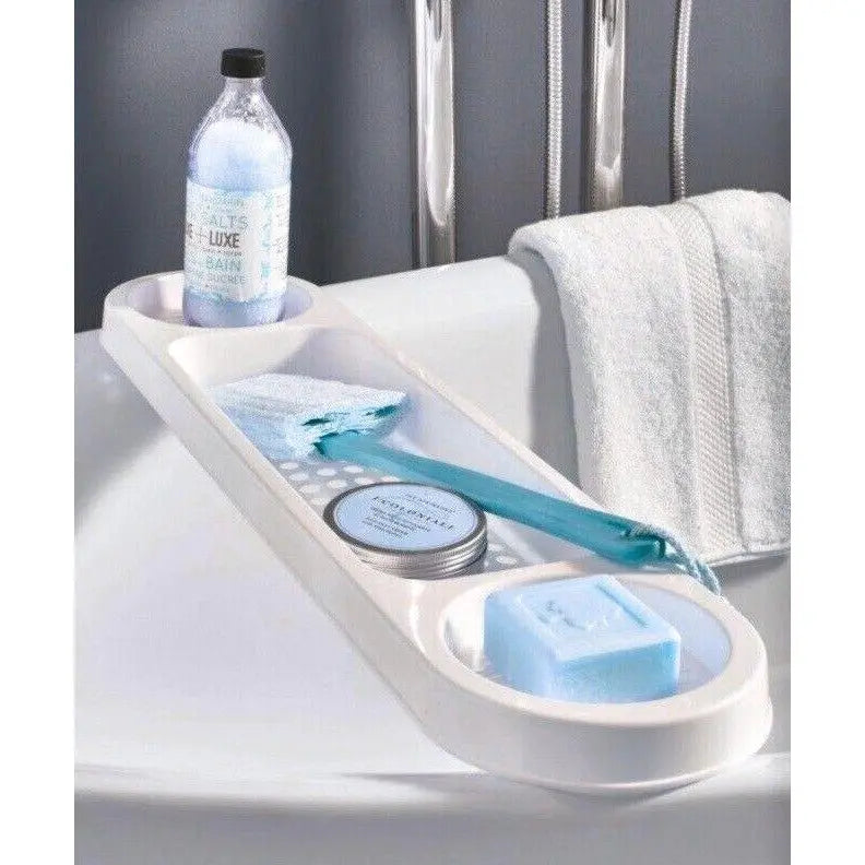 Bath Caddy Tray Panier Storage Holder Tidy Basket Bathroom Shelf Organizer Deal For Any Occasion