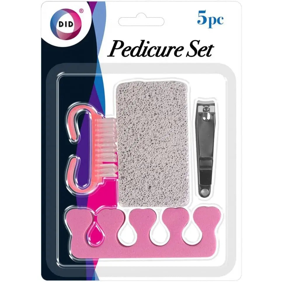 Pedicure Set Toe Nails Beauty Care Kit Callus Remover Tool Brush Clippers Pack Of 5 Deal For Any Occasion