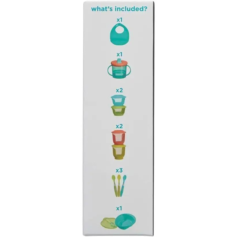 Vital Baby NOURISH Start Feeding Weaning Set Pop Bib Spoon Pots Bowl 4m+ Deal For Any Occasion