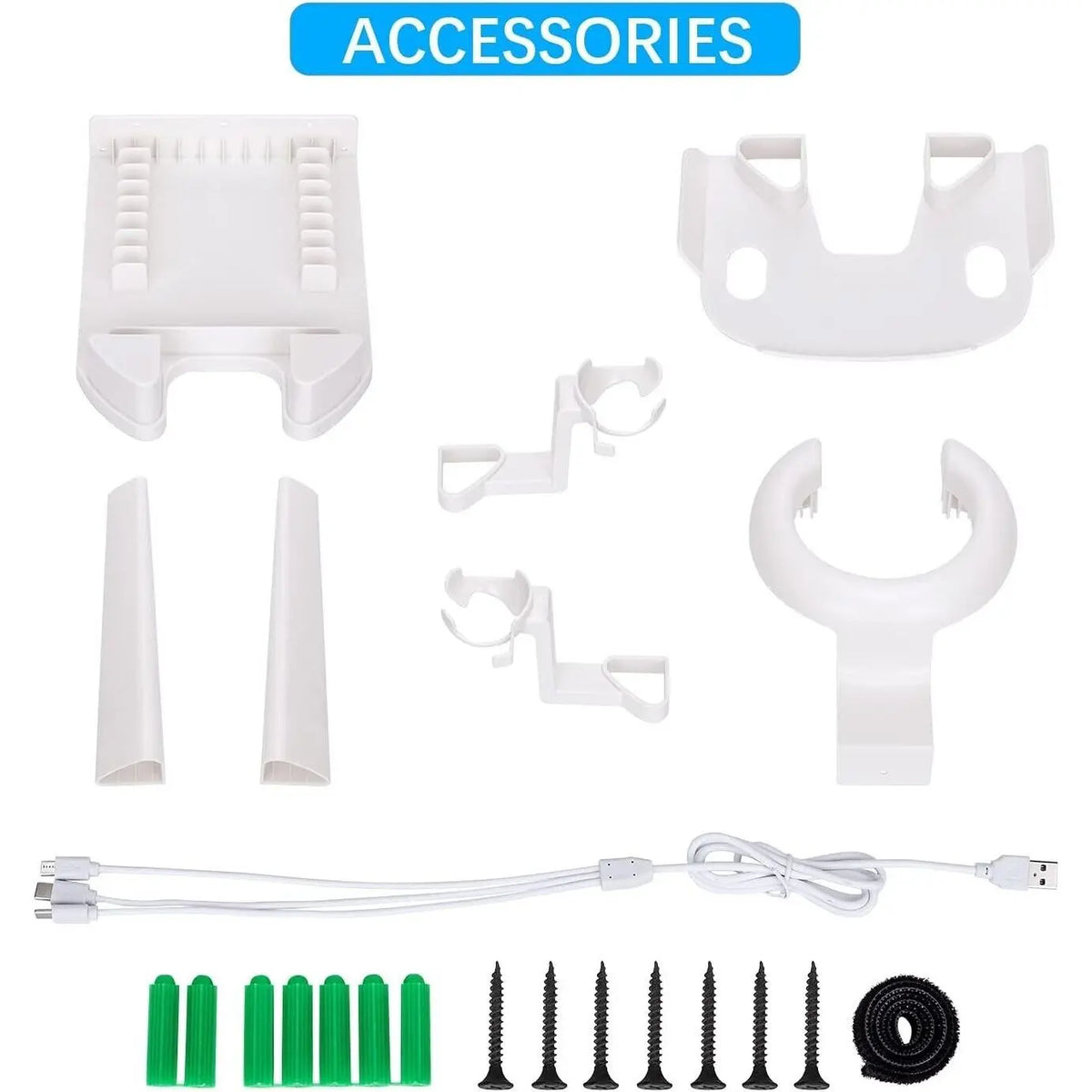 VR Stand Desk Bracket Kit for Oculus Quest 2 Headset & Controller Holder 5 in 1 Unbranded