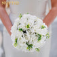 Artificial Flower Ball for Wedding Centrepieces White 10 Bunches of 24 Buds