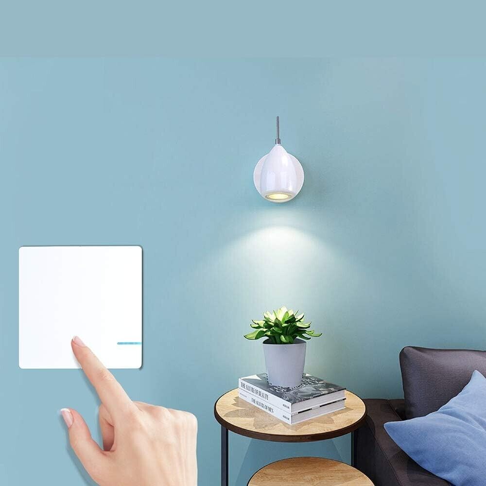Mengshen Wireless Light 1 Way Switch White Only Switch Panel For LED Bulb & Lamp