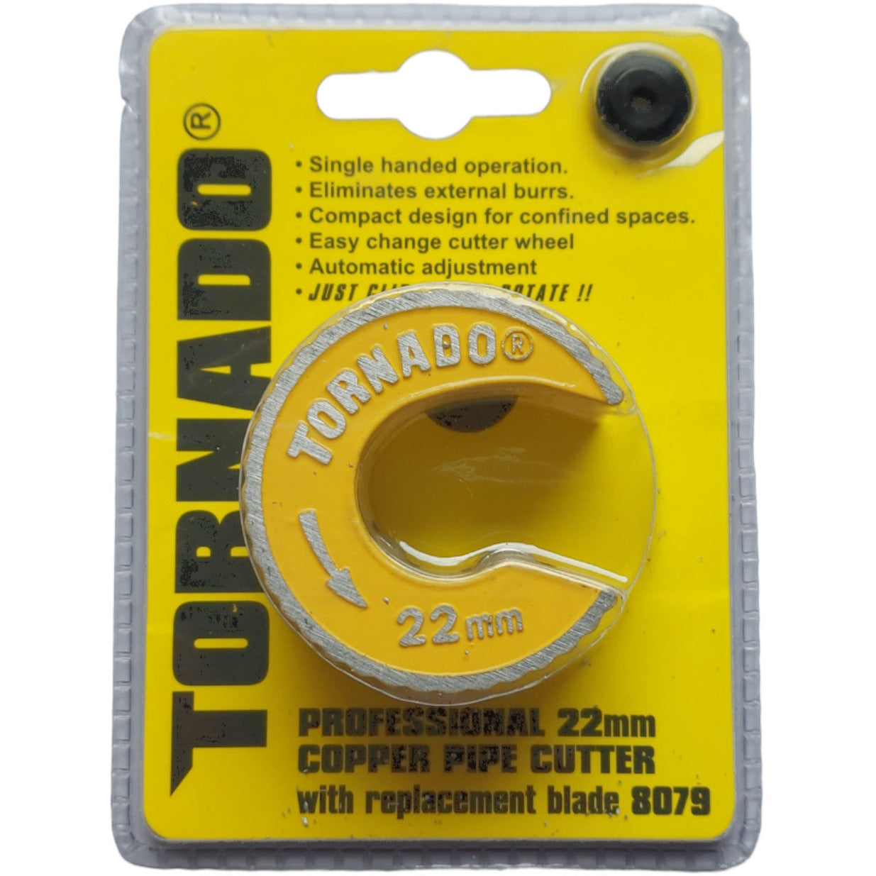 Tornado Copper Pipe Cutter Stainless Professional Wheels Spare 22mm