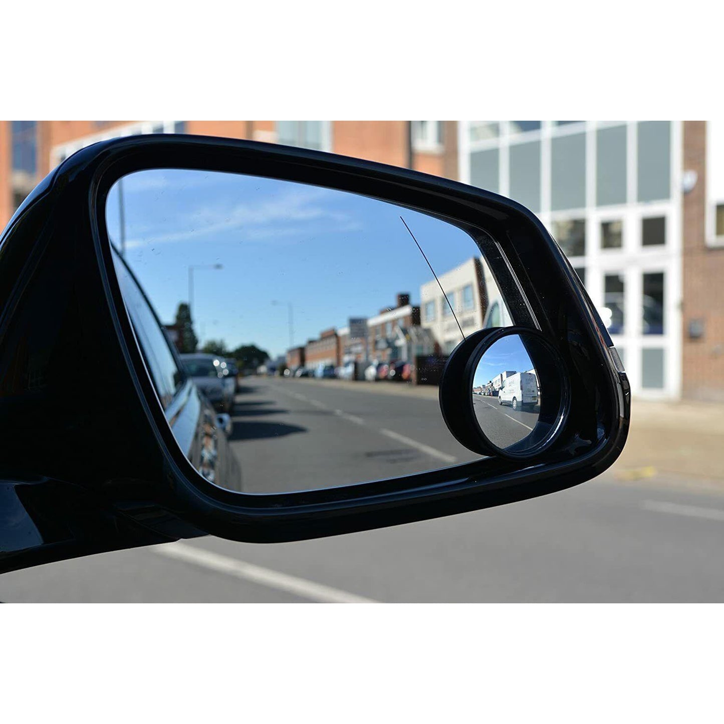 2x Blind Spot Mirror Glass Car Van Bikes Reversing Towing Driving Self Adhesive