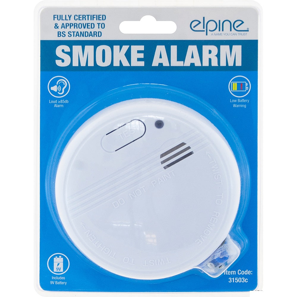 Smoke Detector Alarm Photoelectric Home Garage Warehouse Low Battery Warning