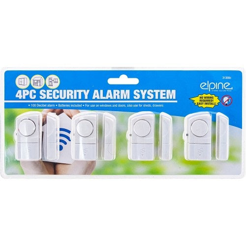 Wireless Door Window Security Alarm Caravan Burglar Magnetic Sensor 4 Pack