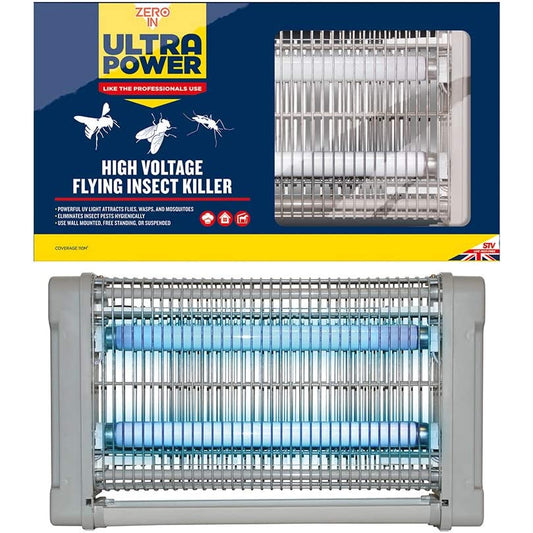 Flying Insect Killer Electric Bug Zapper Zero In Ultra Power High Voltage