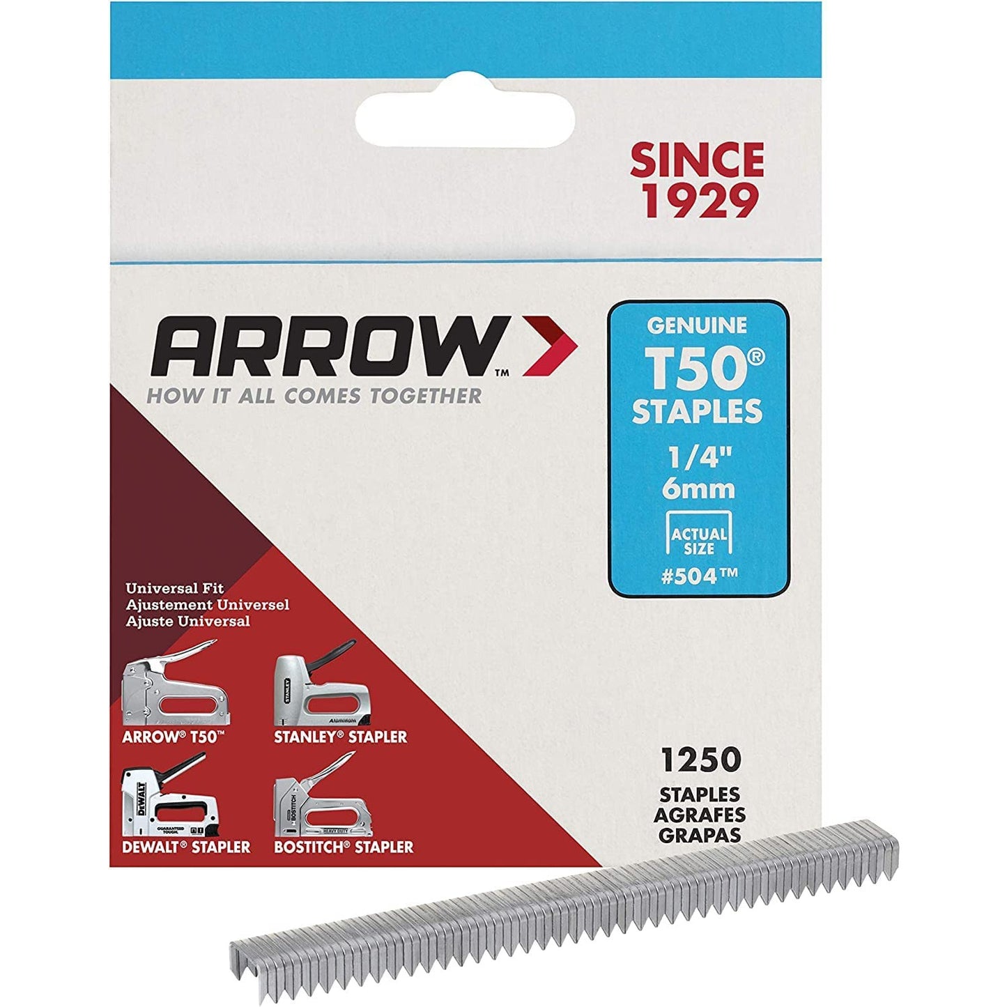 Arrow Staples 6mm 8mm 10mm 1/4" 5/16" 3/8" Stapler Stanley Dewalt Bostitch