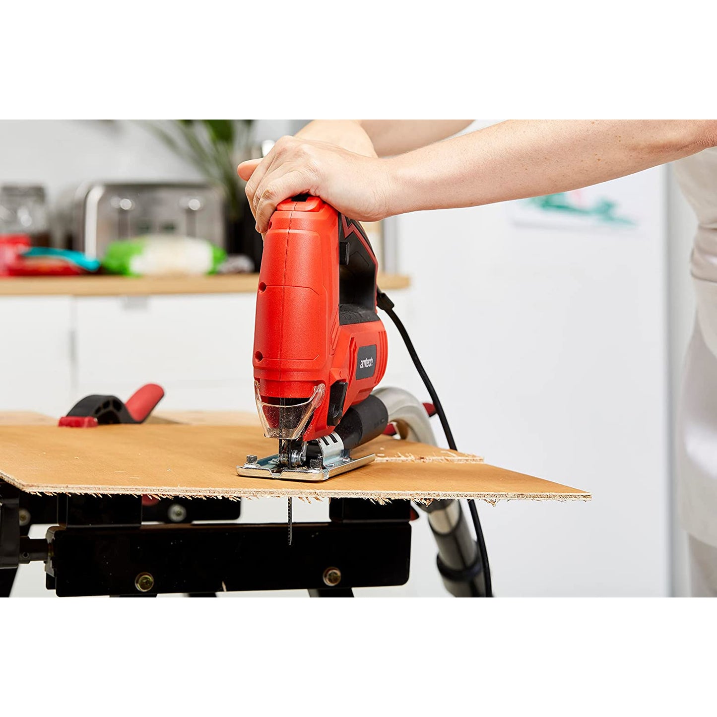 Amtech Pendulum Jigsaw 600W Variable Speed Control Cutting Angle 0-45 Degrees 30